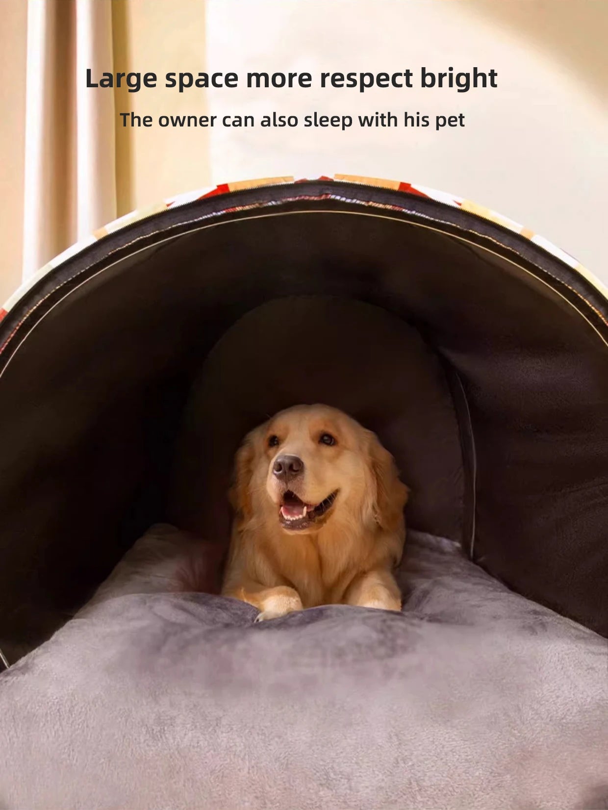Large Dog House Winter Warm Insulated Outdoor Dog Kennel for Extra Big Dogs Weatherproof Heated Pet Shelter with Removable Roof