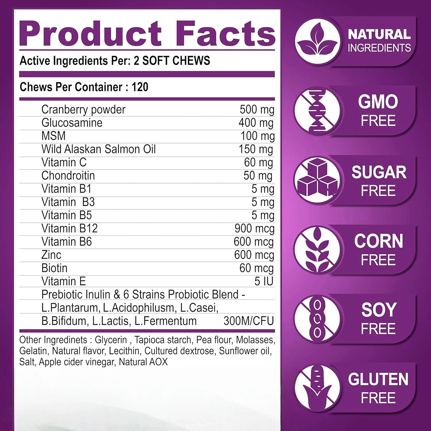 【15in1】Multivitamin for dogs  - Improve hair loss, digestion and immune support - Dog paw yeast treatment