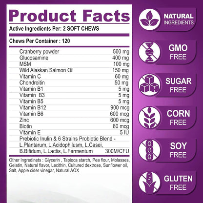 【15in1】Multivitamin for dogs  - Improve hair loss, digestion and immune support - Dog paw yeast treatment