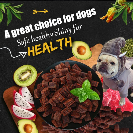 Beef Dog Treats – Chewy Diced Beef Training Rewards for Puppies & Adult Dogs - Pet Suppie