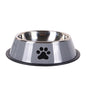 Stainless steel large capacity pet bowl dog food bowl multiple specifications anti-fall food bowl food bowl feeding pet supplies