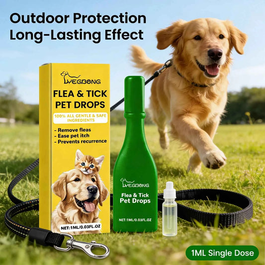 Pet Flea&tick Drops Effectively Repel Fleas Keep Skin Healthy Improve Hair Gloss Anti Skin Itching Pet External Deworming Drops