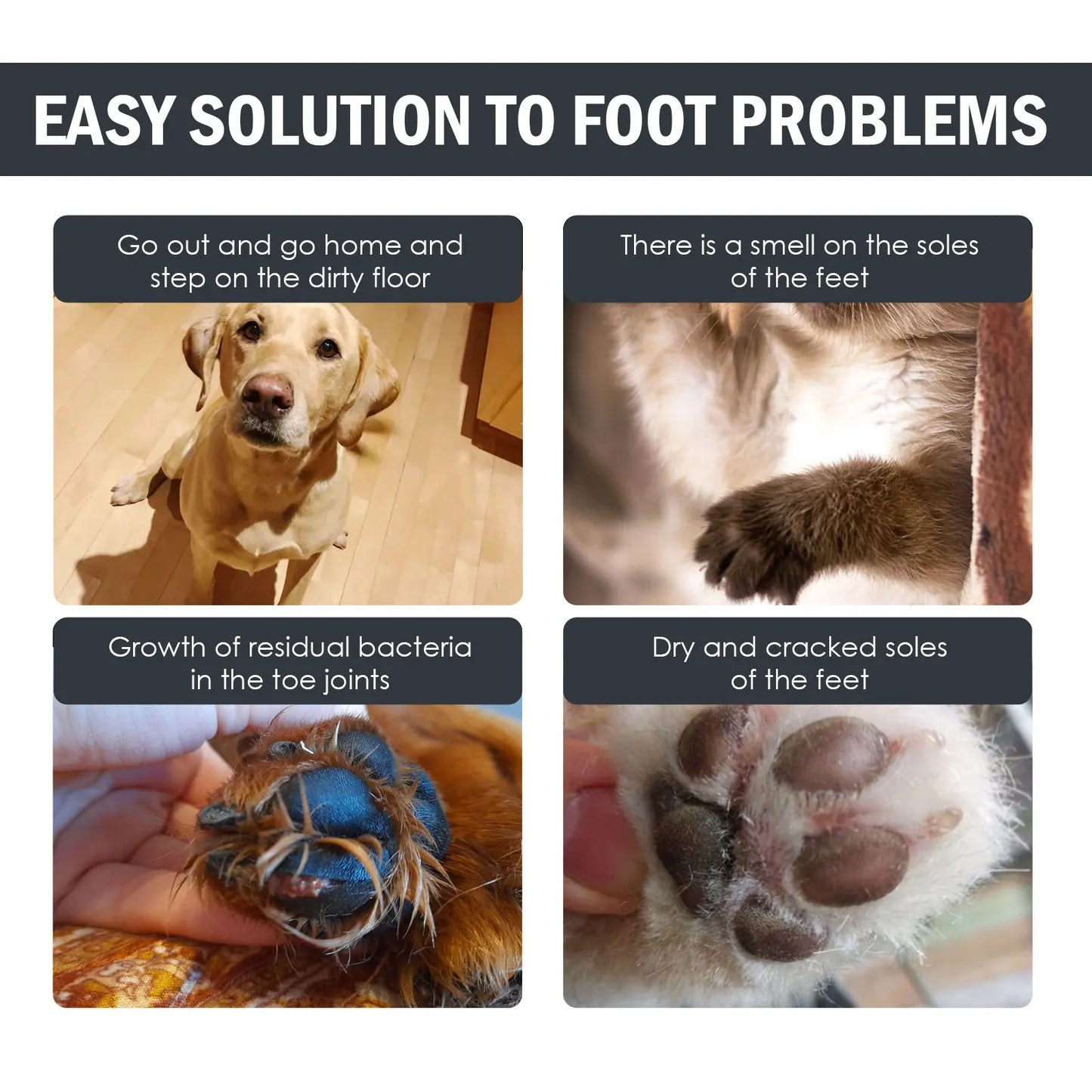 Pet Paw Foam Cleaner No-Rinse Dry Shampoo Foam with Brush for Dog Cat Foot Pad Care Agent Dirt Mud Removal Paw Cleanser 100ml