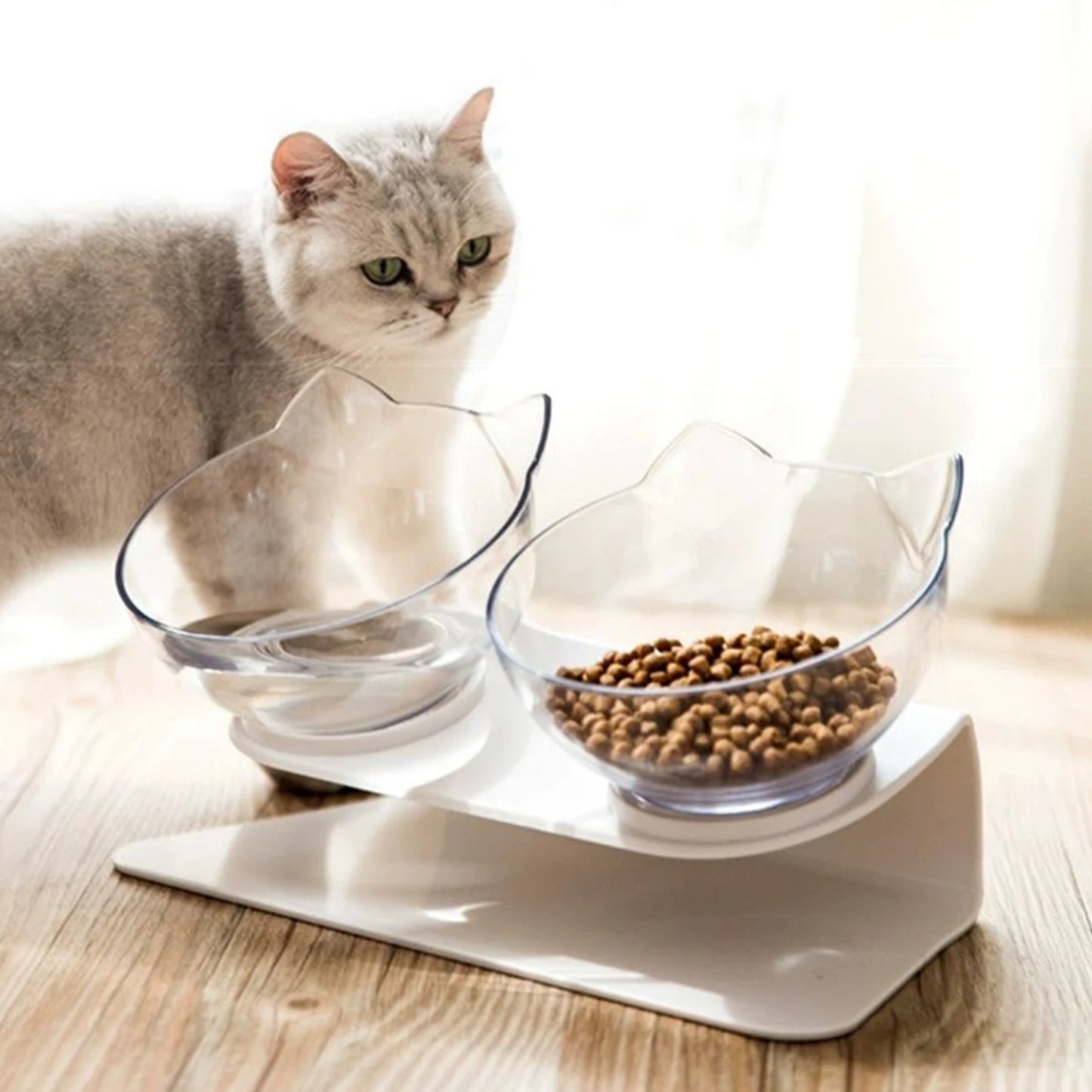 Non-Slip Double Cat Bowl Dog Bowl With Stand Pet Feeding Cat Water Bowl For Cats Food Pet Bowls For Dogs Feeder Product Supplies
