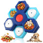 Interactive Slow Feeder Bowl New Durable Latex Dog Cat Puzzle Board Anti Boredom Pet Toy Anti Choking IQ Training Food Dish