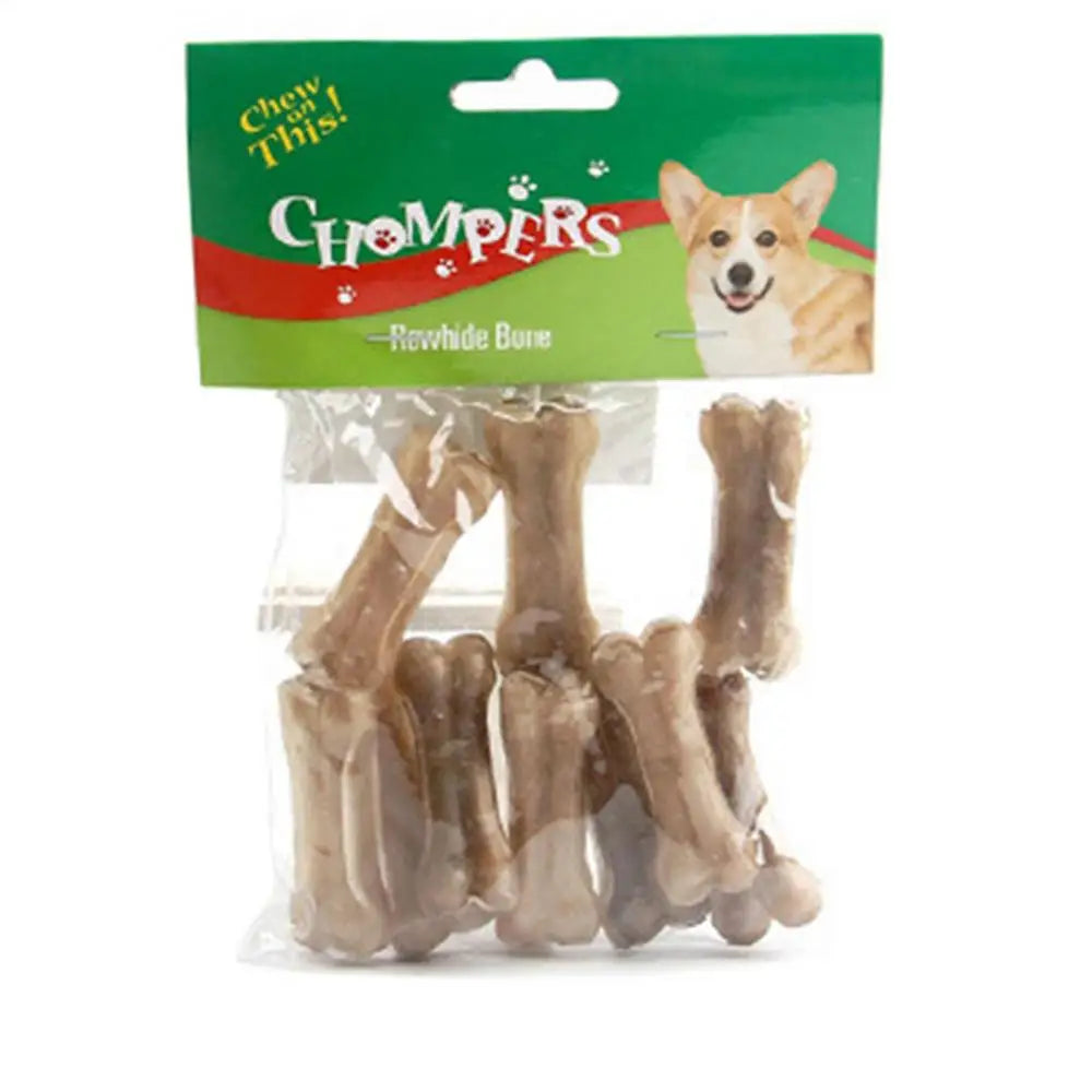 Durable Dog Chew Toys Cowhide Bones Dental Sticks Puppy Treats Supplies Cleaning Teeth Healthy Snacks for Small Medium Large Dog