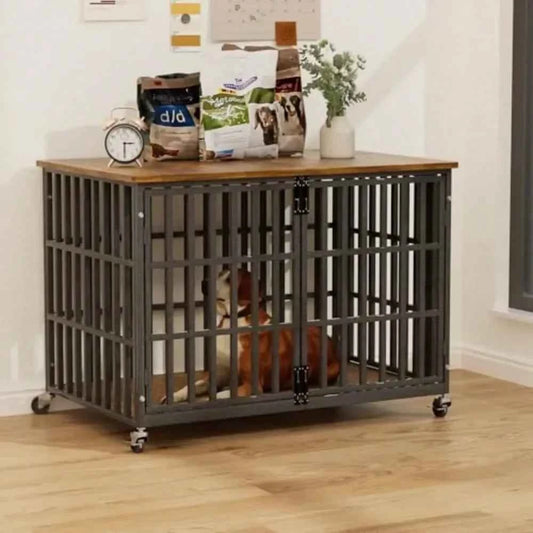 Dog Supplie Dog Pen Dog Playpen Inch Dog Crate Furniture Heavy Duty Wooden Dog Kennel For Large Dogs Chew Proof And EscapeProof