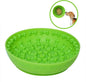 Pet Dog Slow Feeder Bowl with Suction Cup, Interactive Chew Toy for Anxiety Relief