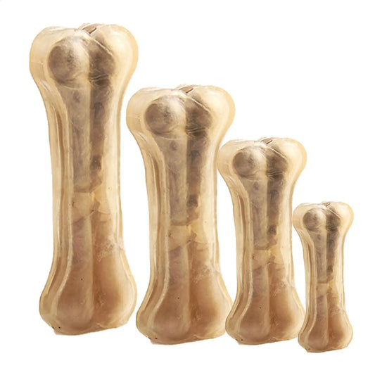 Cowhide Bone Dental Chew Sticks – Durable Teeth Cleaning Treats for Small, Medium & Large Dogs - Pet Suppie