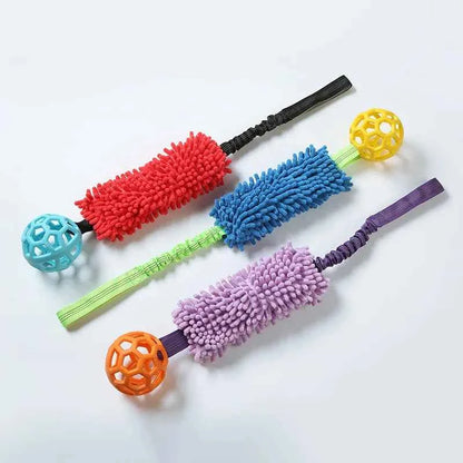 Factory Direct Soft Rubber Colorful Squeaky Dog Toy Ball Durable Chew Toy for Large Dogs
