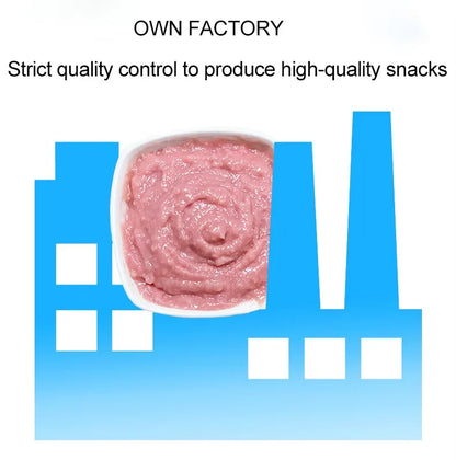 10Piece/2Pack Pet Snacks Cat Strips Young Cat Wet Food Pack Nutrition Chicken Cod Salmon Formula Mixed Flavor Cat Liquid Snacks