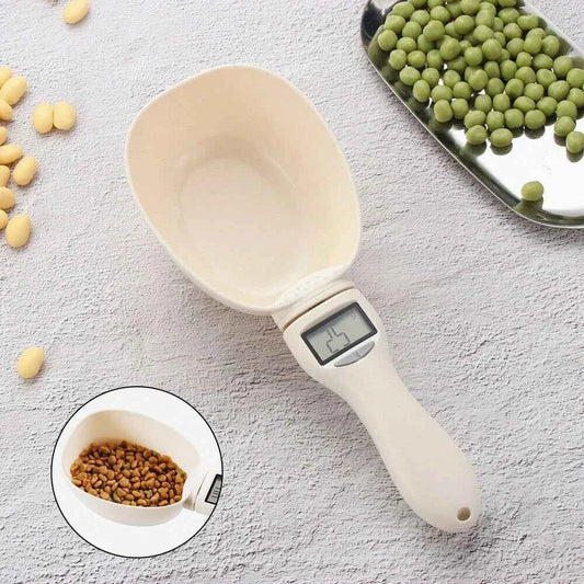 Pet Food Measuring Scoop Electronic Dog Cat Food Measuring Cup Digital Spoon Scale Kitchen Food Scale with LED Display