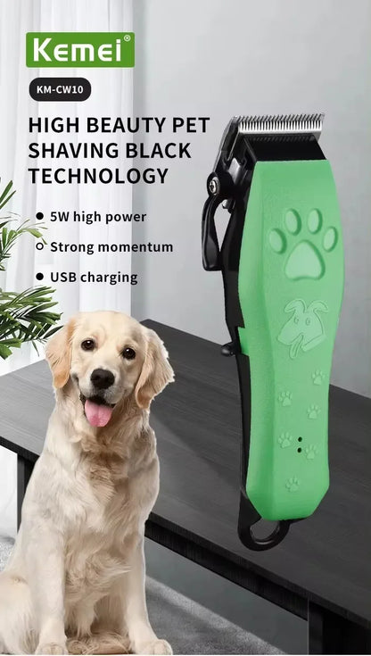 Pet Grooming Hair Clippers Rechargeable Cat Hair Trimmer for Dogs Adjustable Professional Electric Rechargeable Cat Shaver