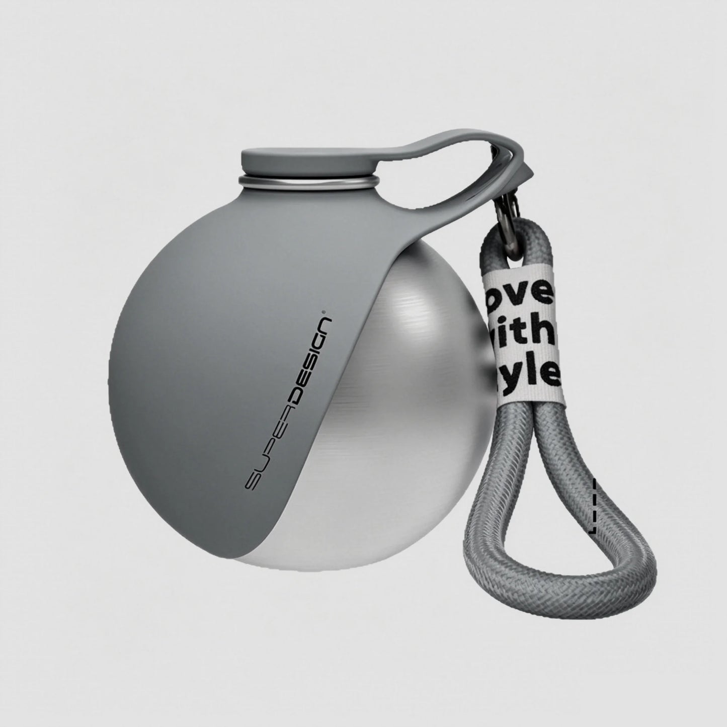 Portable Outdoor Pet Stainless Steel Water Cup Dog Water Bottle with Bowl for Cat 304 Stainless Steel Safe Food-Grade Silicone
