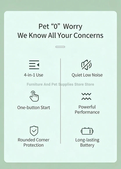 Professional 4-in-1 Electric Pet Grooming Tool Set Dog Hair Clippers USB Rechargeable Pets Haircut Trimmer Shaver Cats Supplies