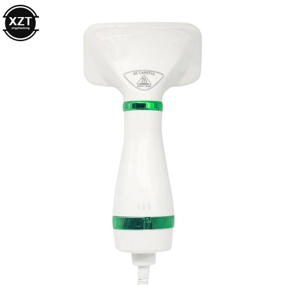 White handheld device with green accents on a white background, featuring the XZT logo.