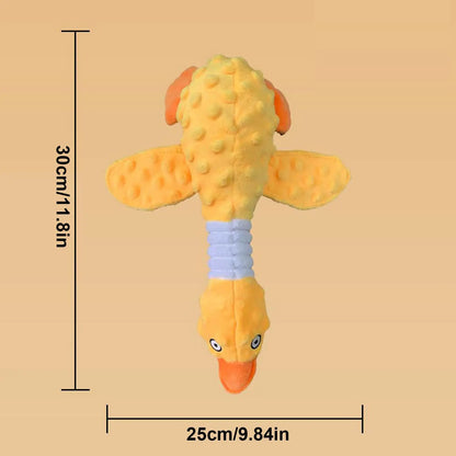 Dog Toys For Aggressive Chewers Duck Shape Aggressive Puppy Chew Toy Bite-Resistant Squeaky Animals Entertainment Companion For