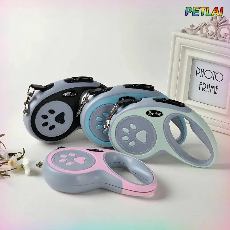 Cat telescopic leash overlength leash pet harnesses effort-saving handle safe walking the dog outdoors explosion-proof dog leash
