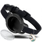 Fashion Anti-lost AirTag Cat Collar, Elastic Collar with Bell & GPS Tracking Holder Case for Cats Puppies（Tracker not included）
