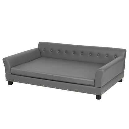 BINGOPAW Rectangle Pet Bed for Medium and Large Dogs, Durable Elevated Dog Sofa Bed, Comfortable Dog Couch, Modern Dog Sofa