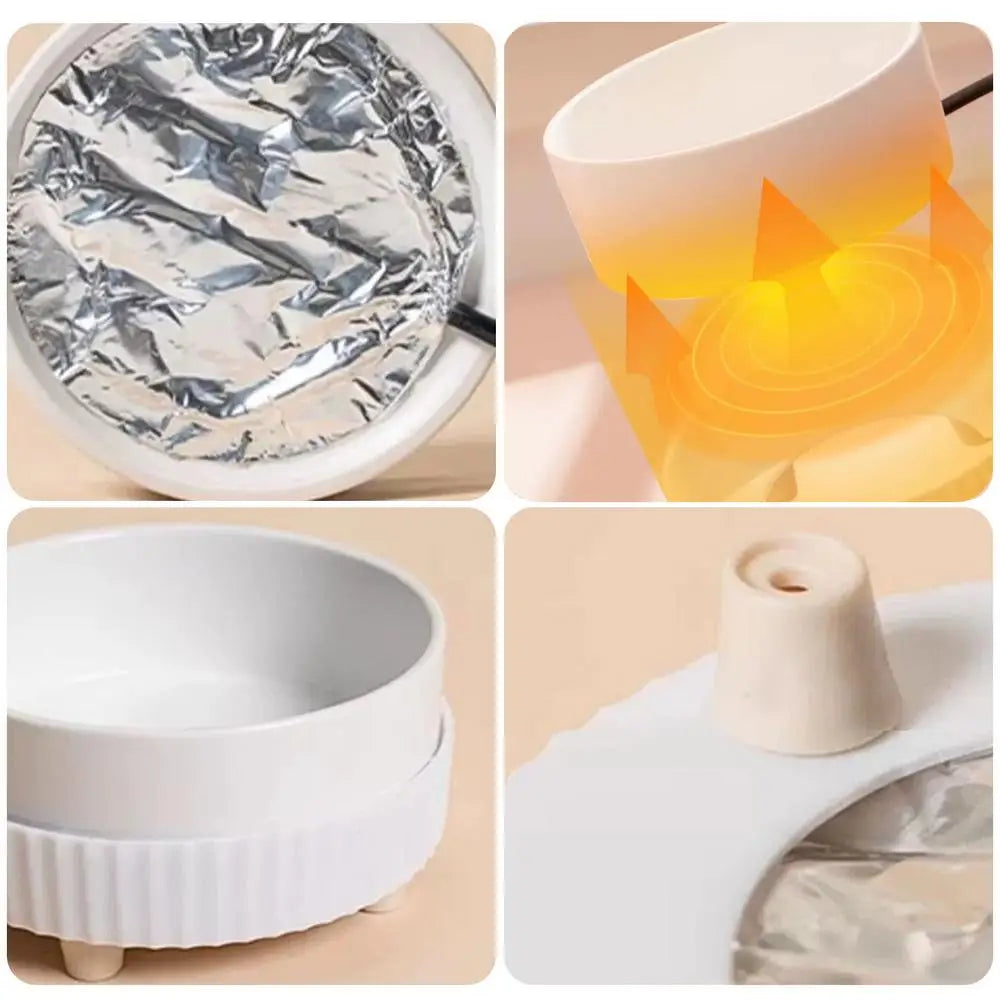 Pet Water Dispenser Heated Pet Water Bowl Thermal Pet USB Dog Dispenser Bowl Heated Rechargeable Cat Food Drinking Supplies