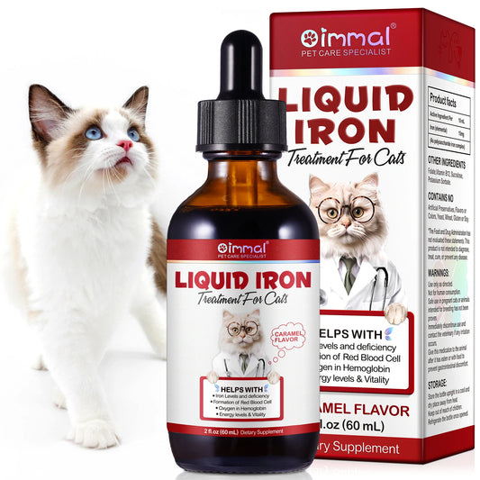 AEVYVKV Liquid Iron Supplement for Cats – Caramel Flavour Treatment for Iron Deficiency & Red Blood Cell Support - Pet Suppie