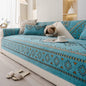 Chenille Sofa Cover Anti-slip Geometric Couch Slipcover Winter Warm ArmChair Protector for Living Room 1/2/3/4 Seater L Shaped
