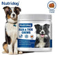 Flea & Tick Chews For Dog with Garlic Flaxseed | Skin Health Support & Bites Prevention - Chicken flavor 120 Soft Chews