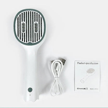 Cat Comb Dog Hair Remover Brush UVC Sterilization Pet Grooming Slicker Needle Comb Removes Tangled Self Cleaning Pet Supplies