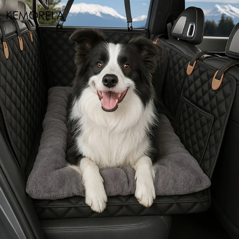 Winter Dog Car Seat Mat, Thick Warmth & Non-Slip Bottom, For SUV Sedan Truck Bed Mat for Winter & Road Trips, Machine Washable