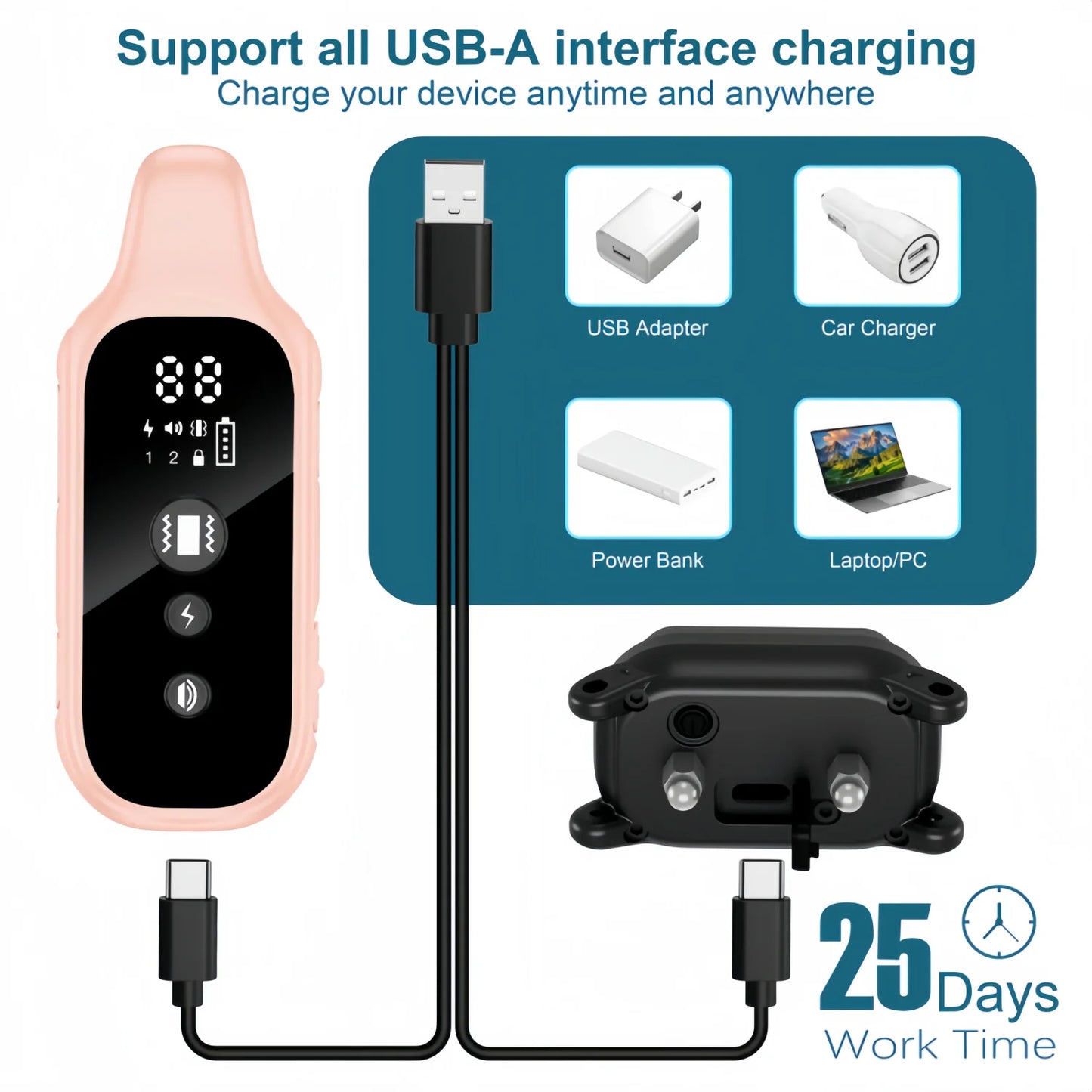 3000-3300FT Cat Training Collar,Cat Shock Collar with Remote ,Cat Stop Meowing Collar, Cat Remote Control Collar Pet Products