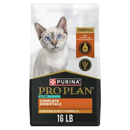 Kitten Dry Food Complete Essentials Chicken and Rice Formula - 16 lb. Bag