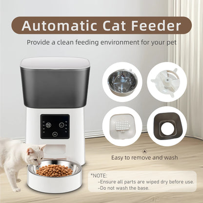 Smart Pet Feeder Automatic Cat Feeder Dog Slow Food Machine With Timed Quantitative Automatic Cat Food Dispenser Cat Dog Bowl