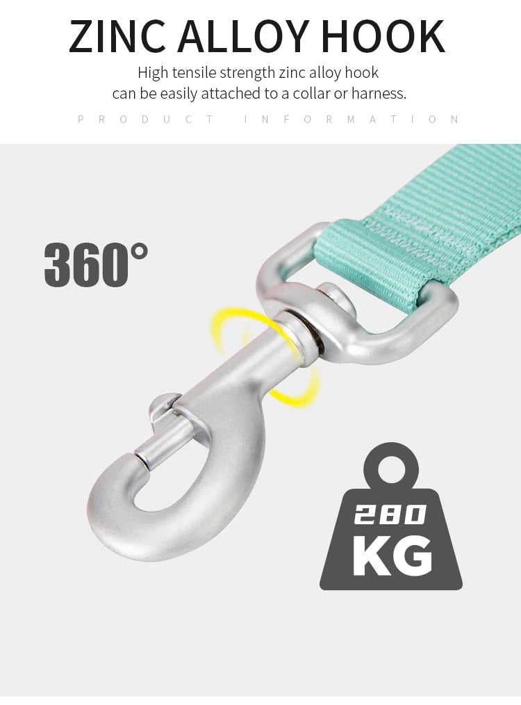 SMALL COMBINATION Lightweight Dog Leash for Small, Medium, Large Double Handle Dog Leash Puppy Pocket Designer running Pet Leash