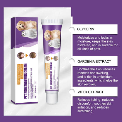 Pet Skin Care Cream Dry Itchy Skin Soothing Lotion For Dogs And Cats Itchy Skin Relief Cream For Cats Paw Lotion Soothing Balm
