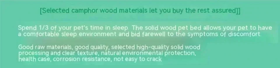 Simplicity Wooden Dog Bed Can Be Used As Bedside Table Dog Kennel Four Season Universal Environment protection Practical Pet Bed