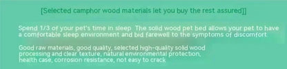Simplicity Wooden Dog Bed Can Be Used As Bedside Table Dog Kennel Four Season Universal Environment protection Practical Pet Bed