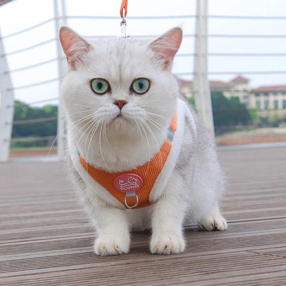 Rabbit Fur Cat Dog Harness and Leash Set Winter Pet Outdoor Walking Supplies Reflective Adjustable Kitten Puppy gatos Harnesses