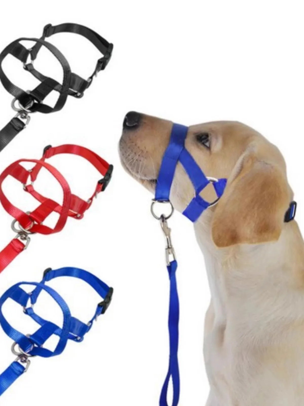 New Nose Ring Around The Mouth Dog Muzzle Adjustable Pet Supplies Prevent Dogs From Eating Randomly Prevent Random Biting