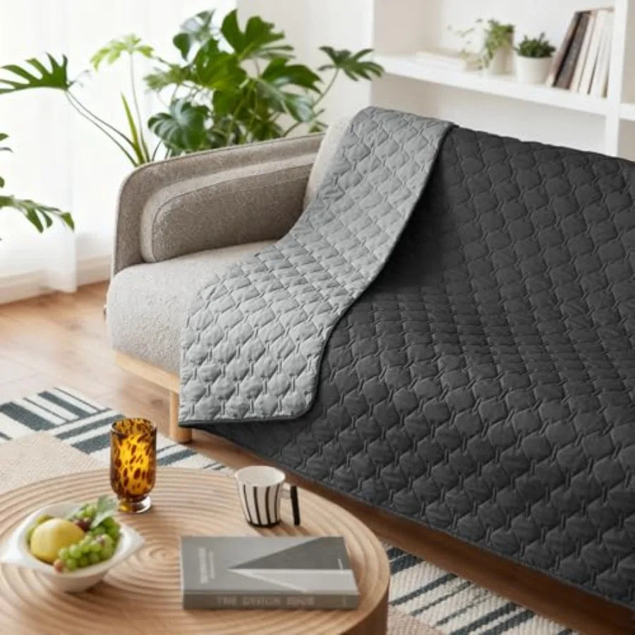 100 Double Sided Waterproof Dog Blanket Soft Pet Bed Cover Reversible Protect Furniture Couch Sofa Car for Puppy Large Dog Cat