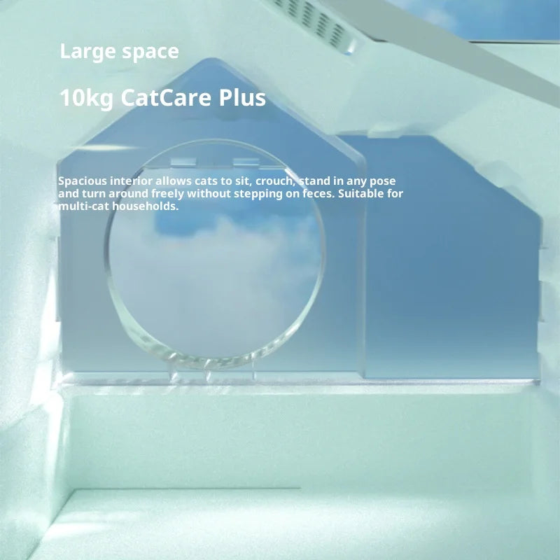 Cleaning Cat Litter Box Enclosed Cat Toilet Drawer Odor Control Large Sealed Anti Odor Chimney Vent Easy Scoop Dispenser