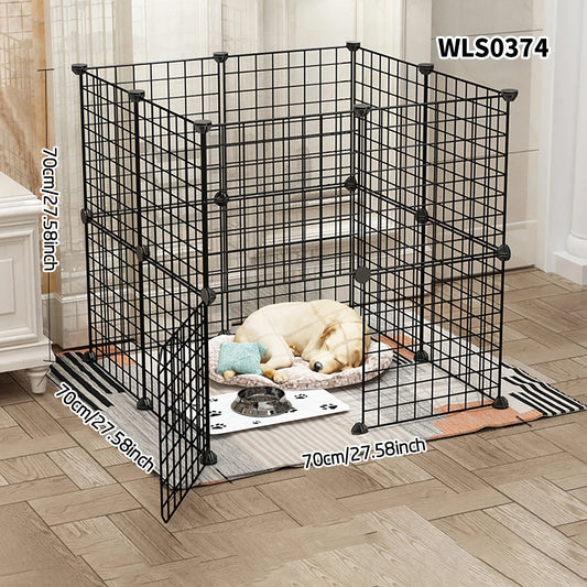 Cat and Dog Pet Fence Indoor Enclosure Freely Combinable Cat Cage Dog Cage Training Isolation Toilet Area for Small and Medium-Sized Dogs