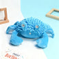 Chenille Crab Plush Dog Toy: Squeaky Chew Toy with Dental Textures - Interactive Stress Relief for Anxiety & Play
