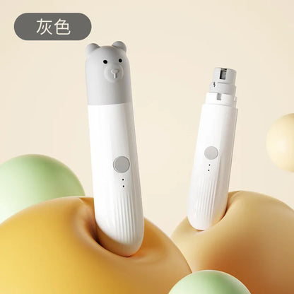 Popular Pet Electric Nail Grinder with Led Light to Illuminate the Blood Line, Suitable for Cats and Dogs, Electric Nail Clippers, USB Charging, Two-Speed Adjustment