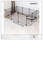 Cat and Dog Pet Fence Indoor Enclosure Freely Combinable Cat Cage Dog Cage Training Isolation Toilet Area for Small and Medium-Sized Dogs