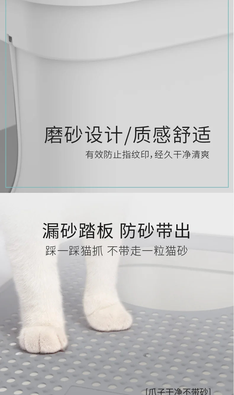 Large Enclosed Cat Litter Box Top Entry Anti Splash Single Extra Big Pet Toilet