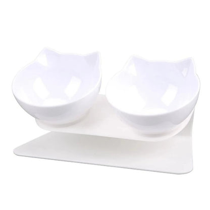 Non-Slip Double Cat Bowl Dog Bowl With Stand Pet Feeding Cat Water Bowl For Cats Food Pet Bowls For Dogs Feeder Product Supplies