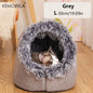 KEMORELA Winter Cat Bed Self-Warming Puppy House Cozy Cat Sleeping Cave Beds Indoor Kitten Nest Kennel Hut for Small Medium Cats