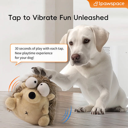 Rechargeable Interactive Dog Toy Motion Activated Vibrating Bouncing Jump Ball Bit Resistant Squeaky Wiggle Plush Toy