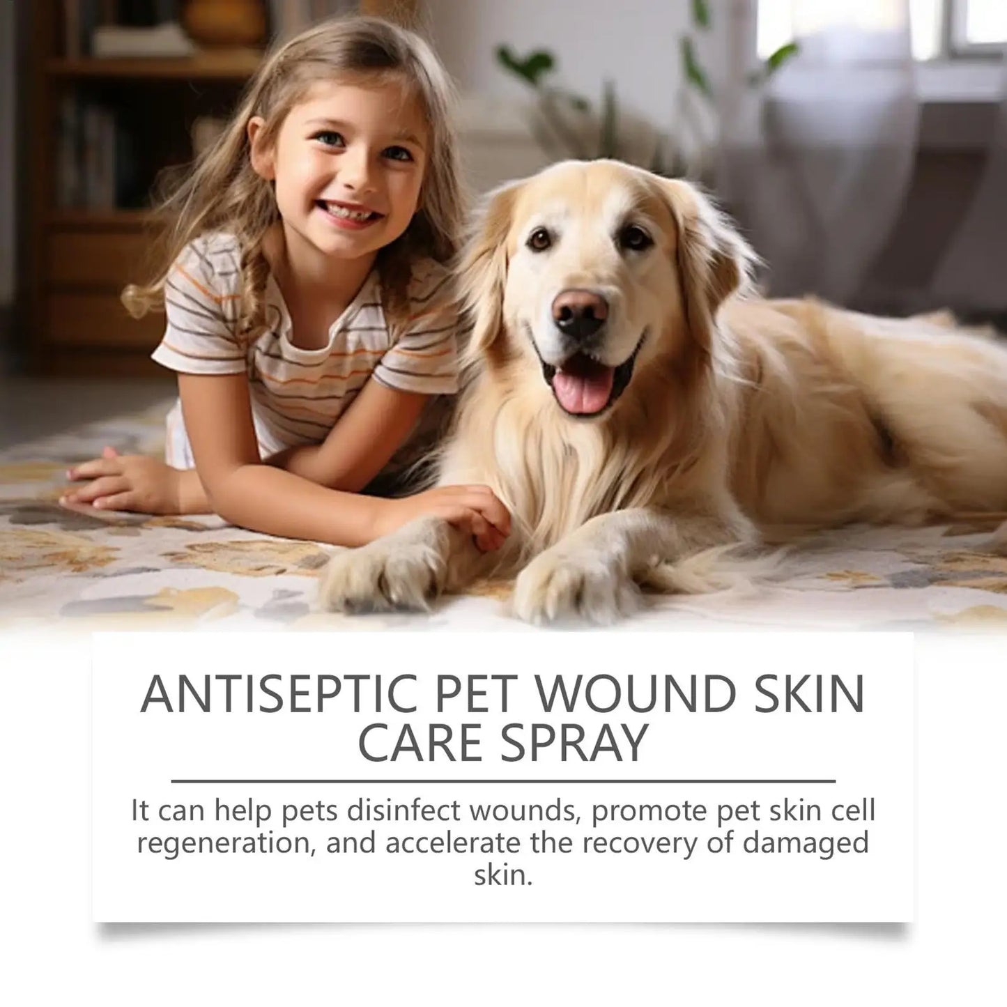 Dog Skin Soothing Spray 50ml Anti Itch Relief Pet Hot Spot Wound Care Moisturizer Cat Puppy Coat Healing Quick Absorb Liquid
